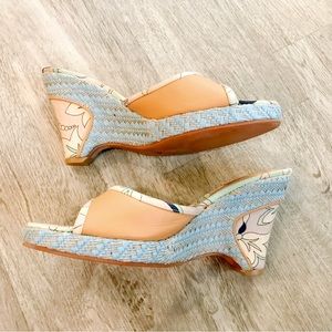 NEW Emilio Pucci Wedges Multicolor Size 8.5